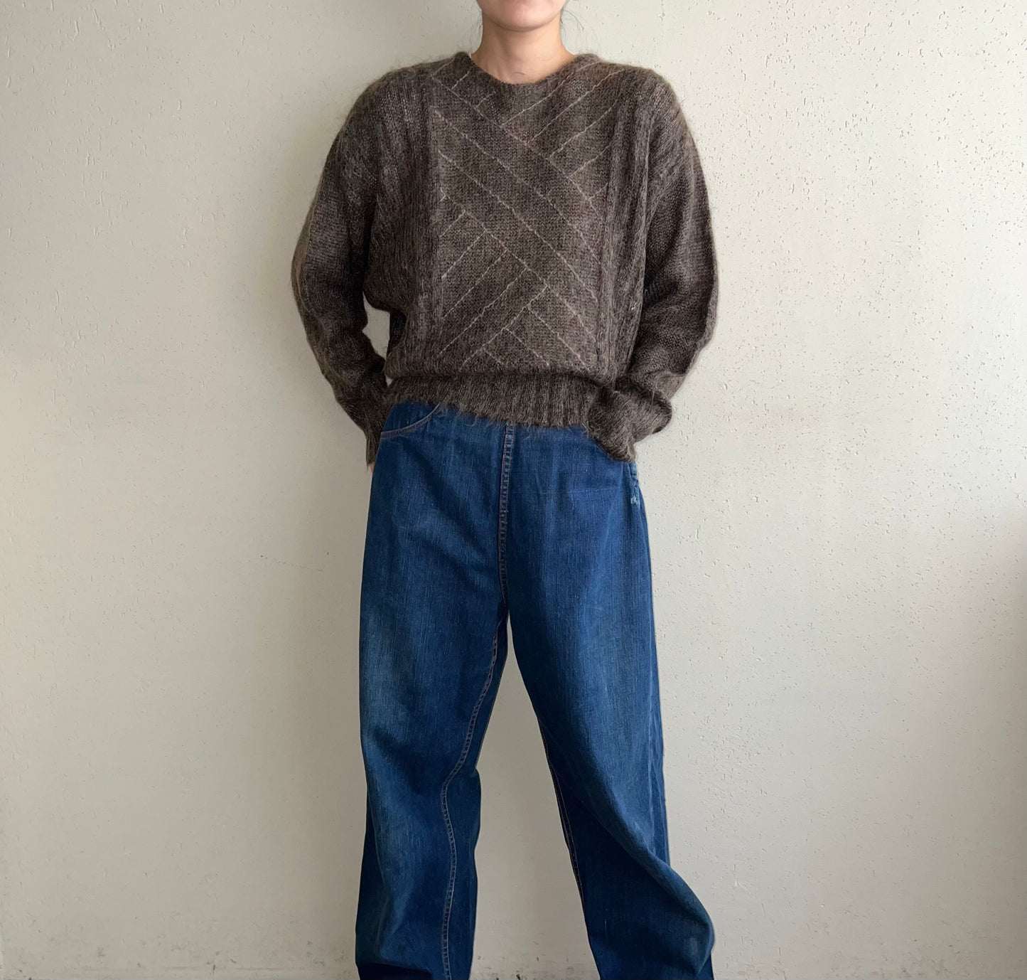 80s Design Mohair Knit Made in Italy