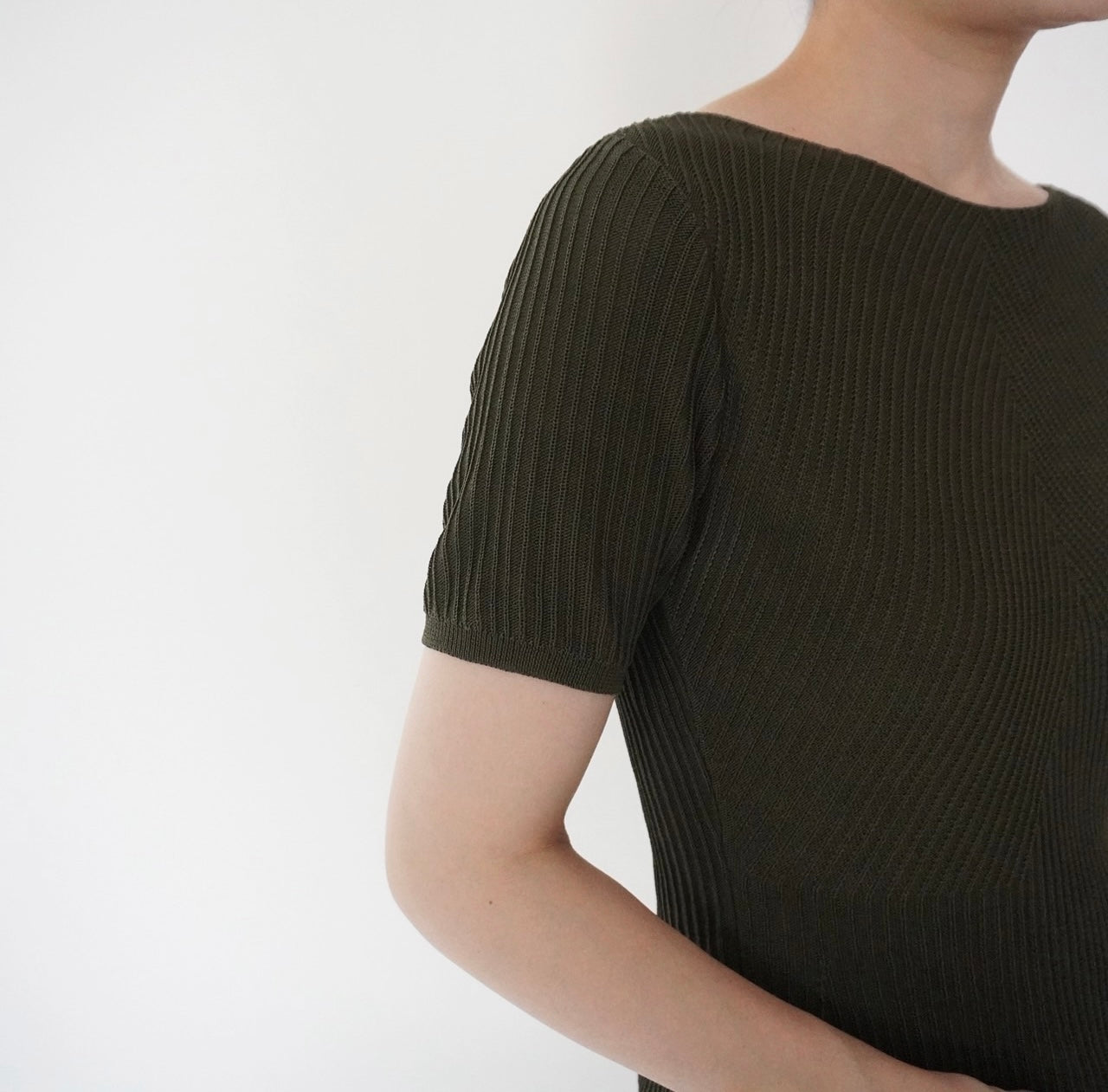 90s Silk Ribbed Top