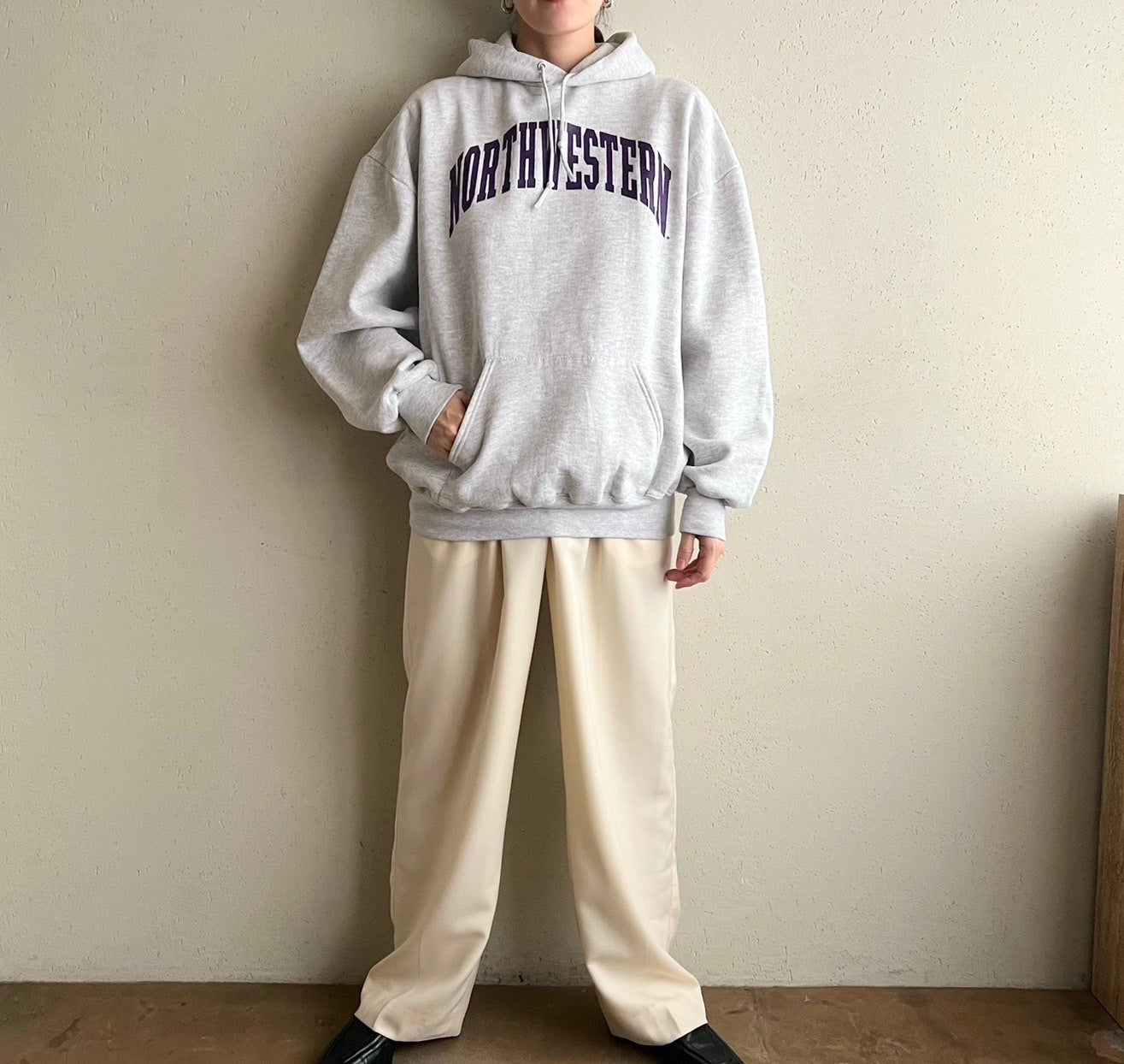 90s Hooded Sweater Made in USA