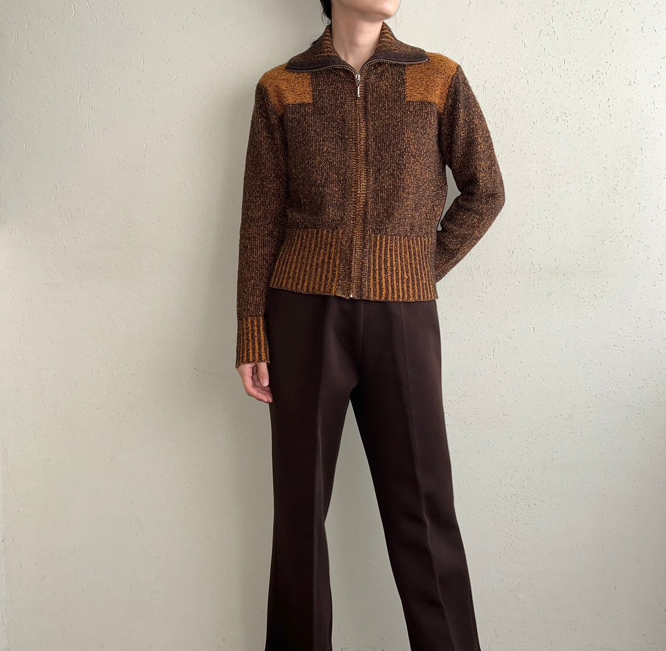 90s Silk Zipped Knit