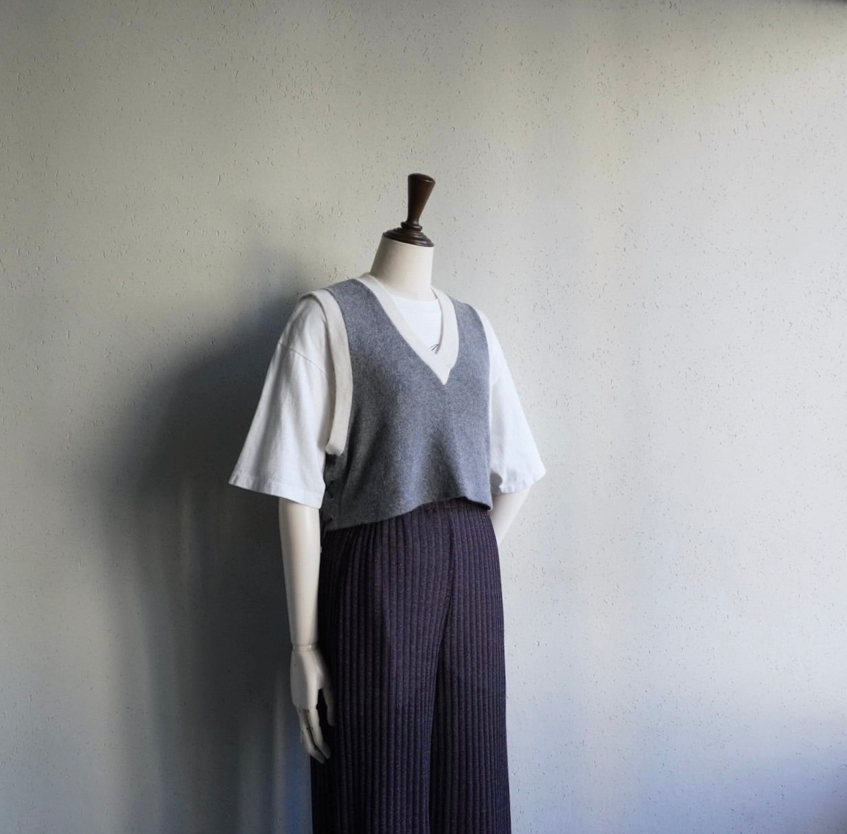 90s EURO Lace Up Knit Vest