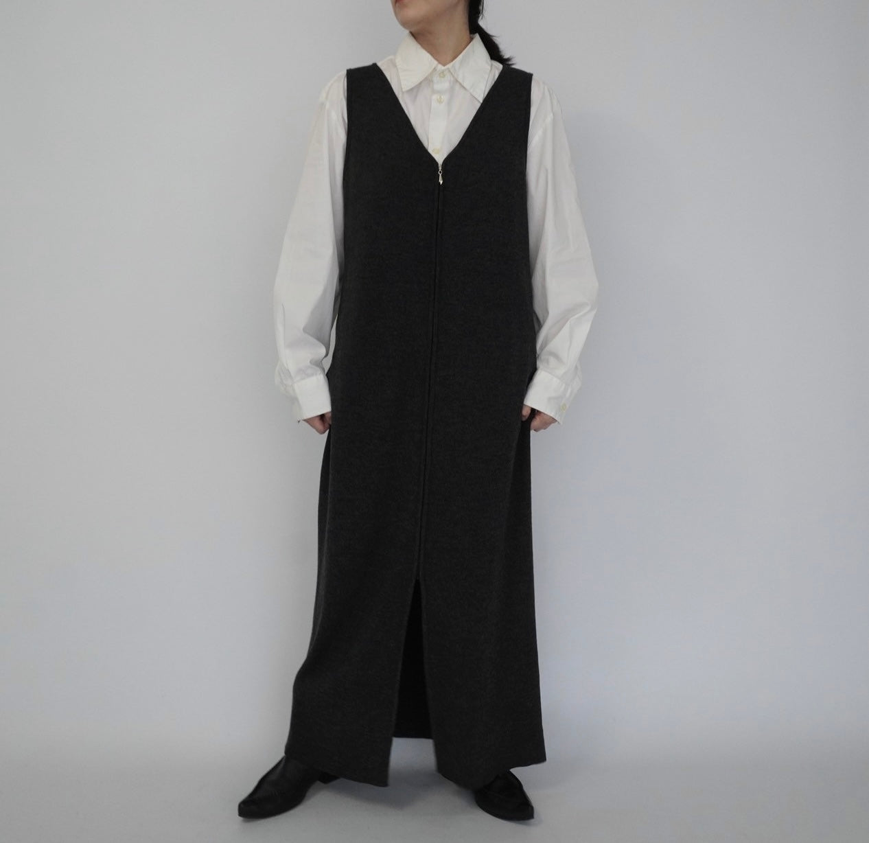 90s Zip Maxi Dress