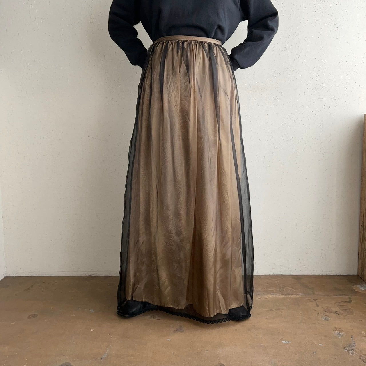 90s Sheer Skirt Made in USA