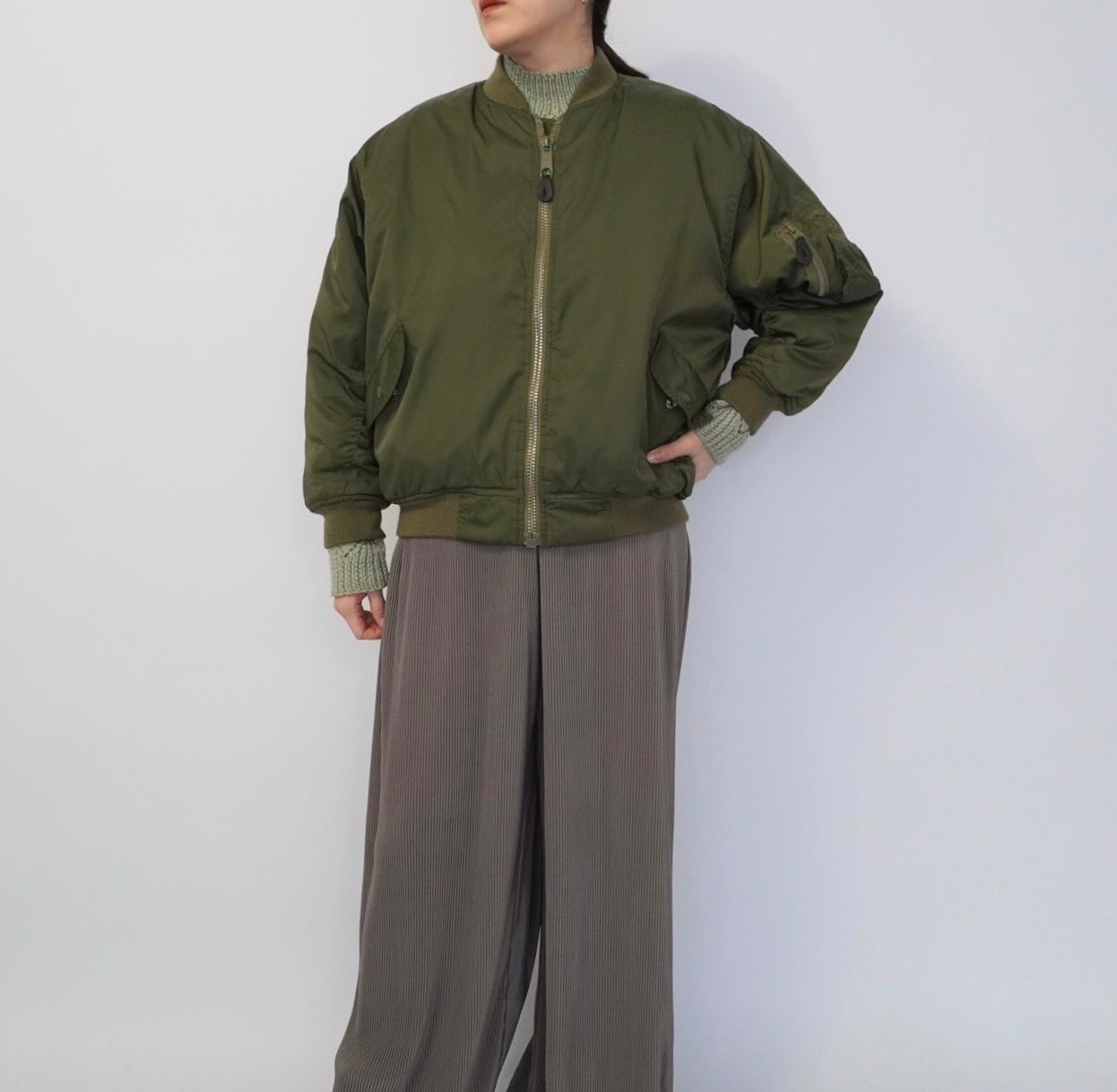 90s Nylon Military Jacket