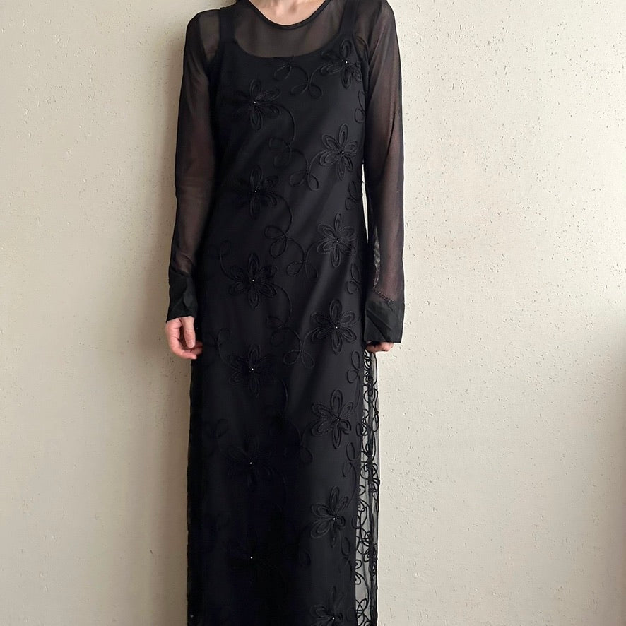 90s Lace Design Dress