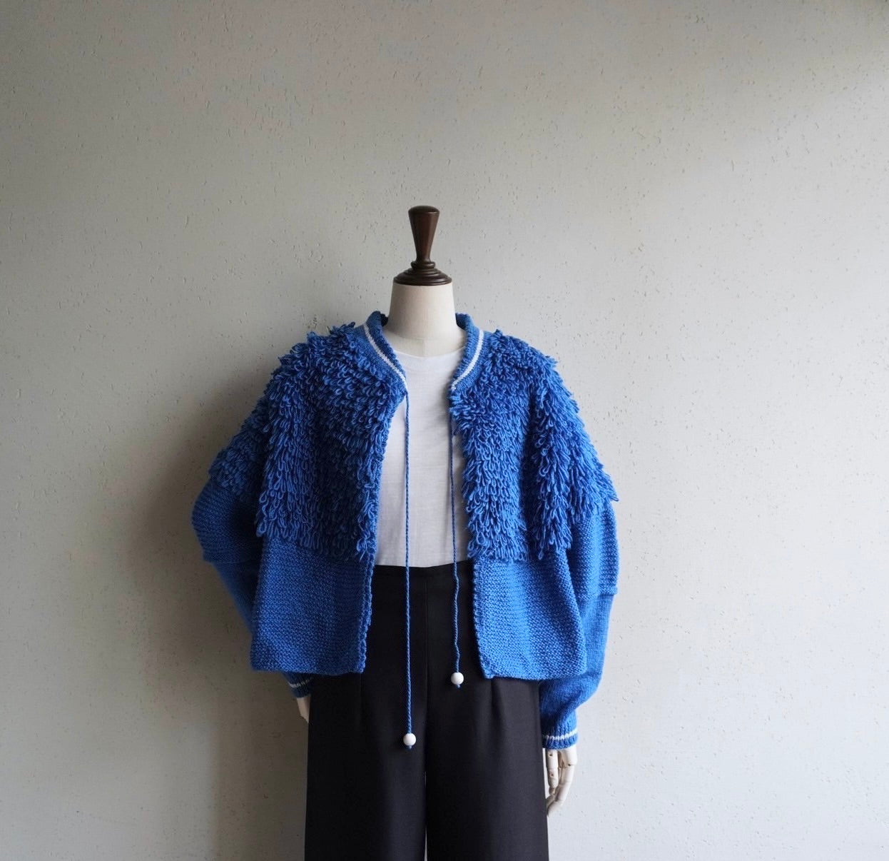 80s Design Knit Jacket,Cardigan