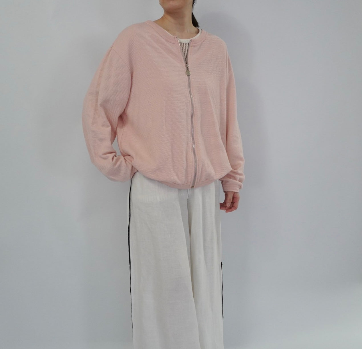 90s Zipped Sweater Made in USA