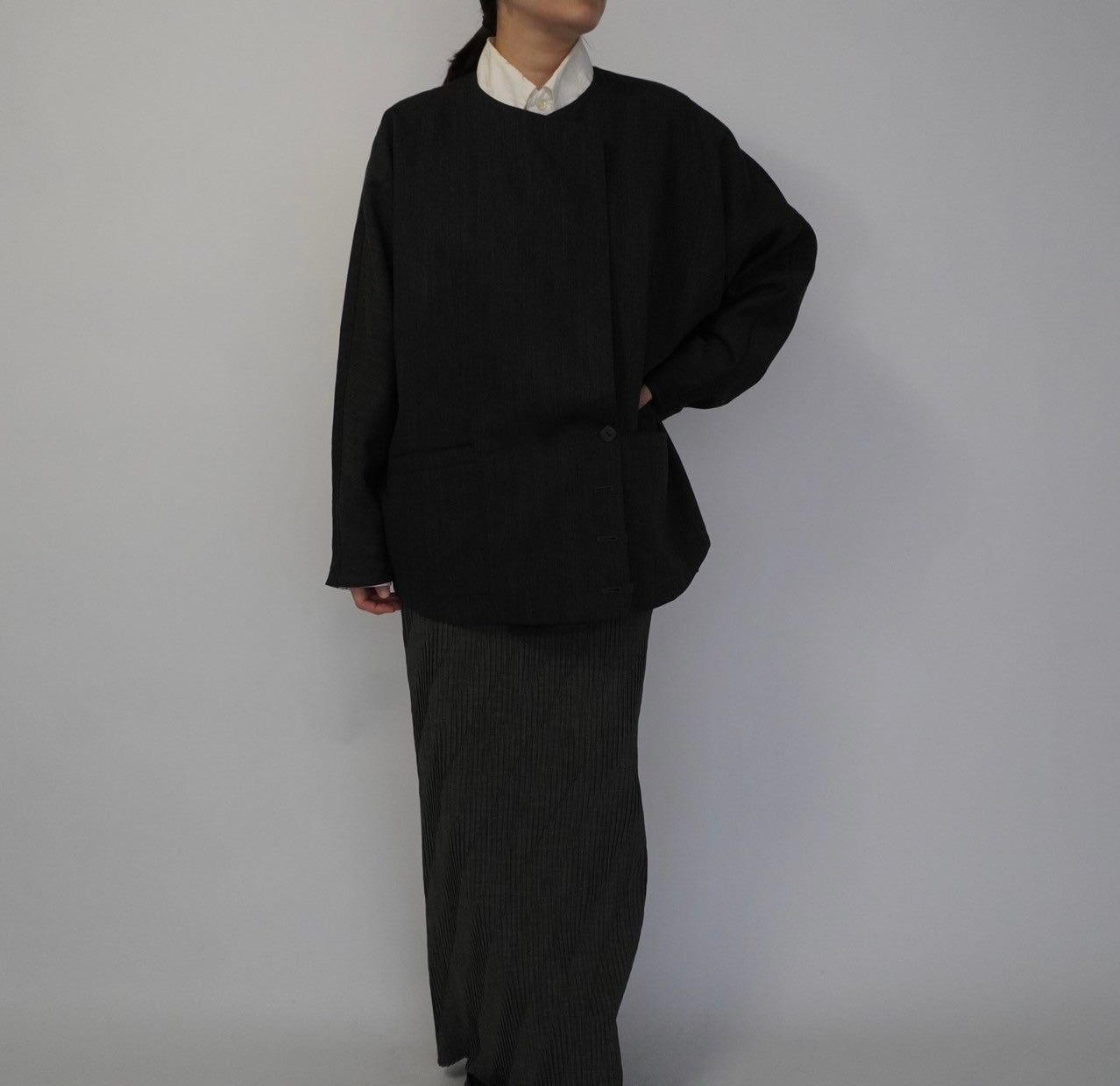 90s Design Wool Light Jacket