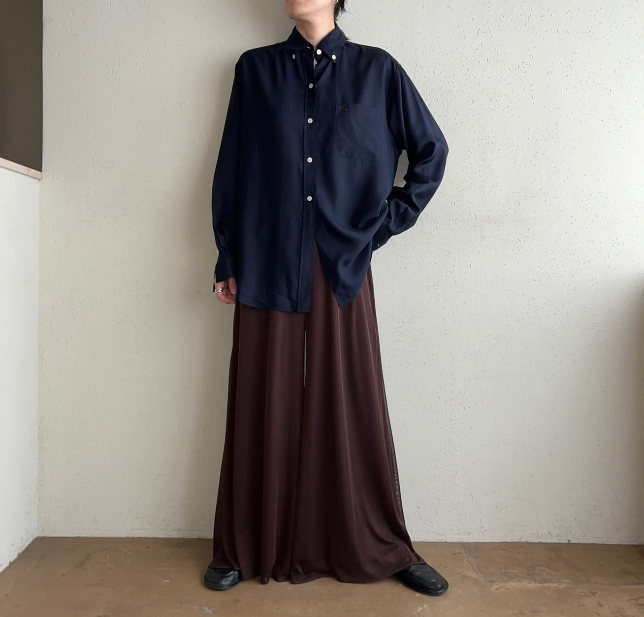 90s"Burberry's” Silk Shirt