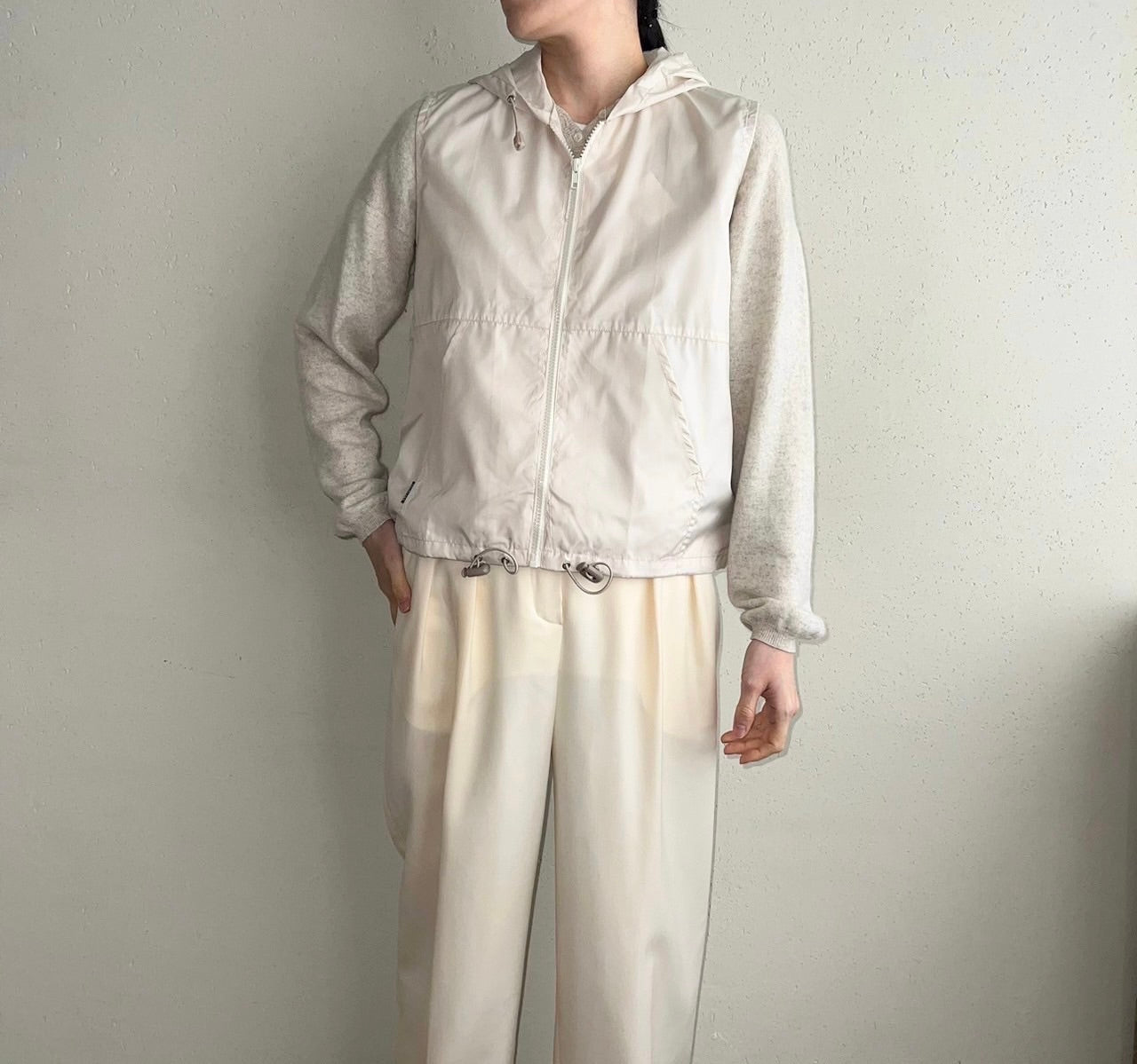 90s Sleeveless Zipped Top Dead Stock