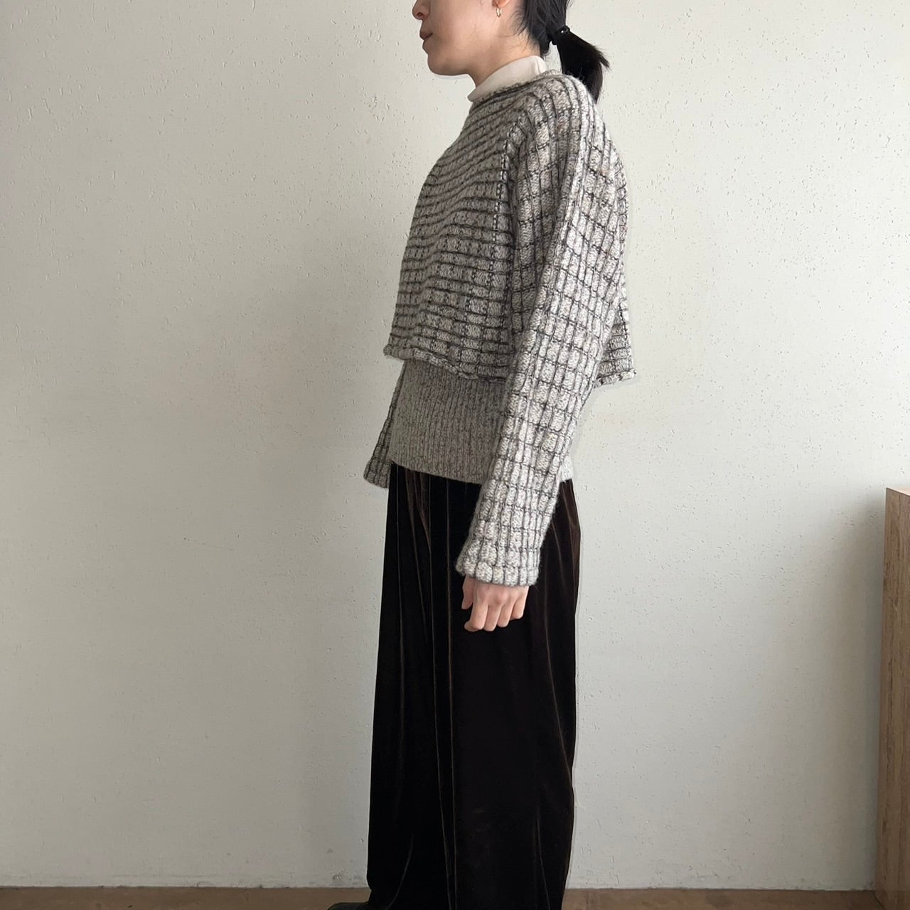 90s Cropped knit