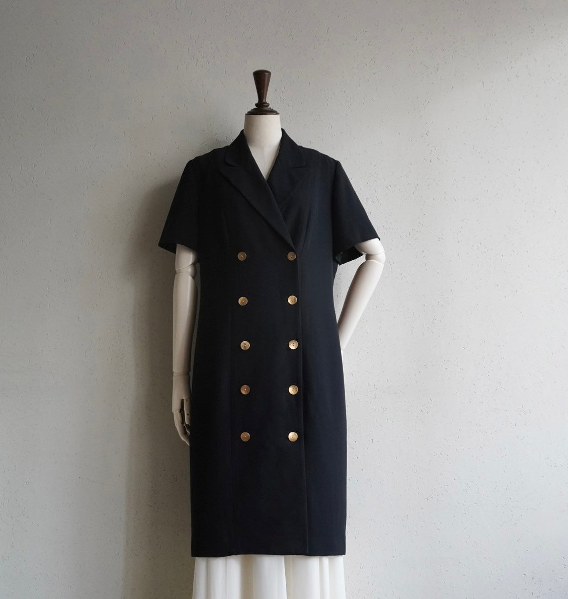 90s Black Long Jacket,Dress