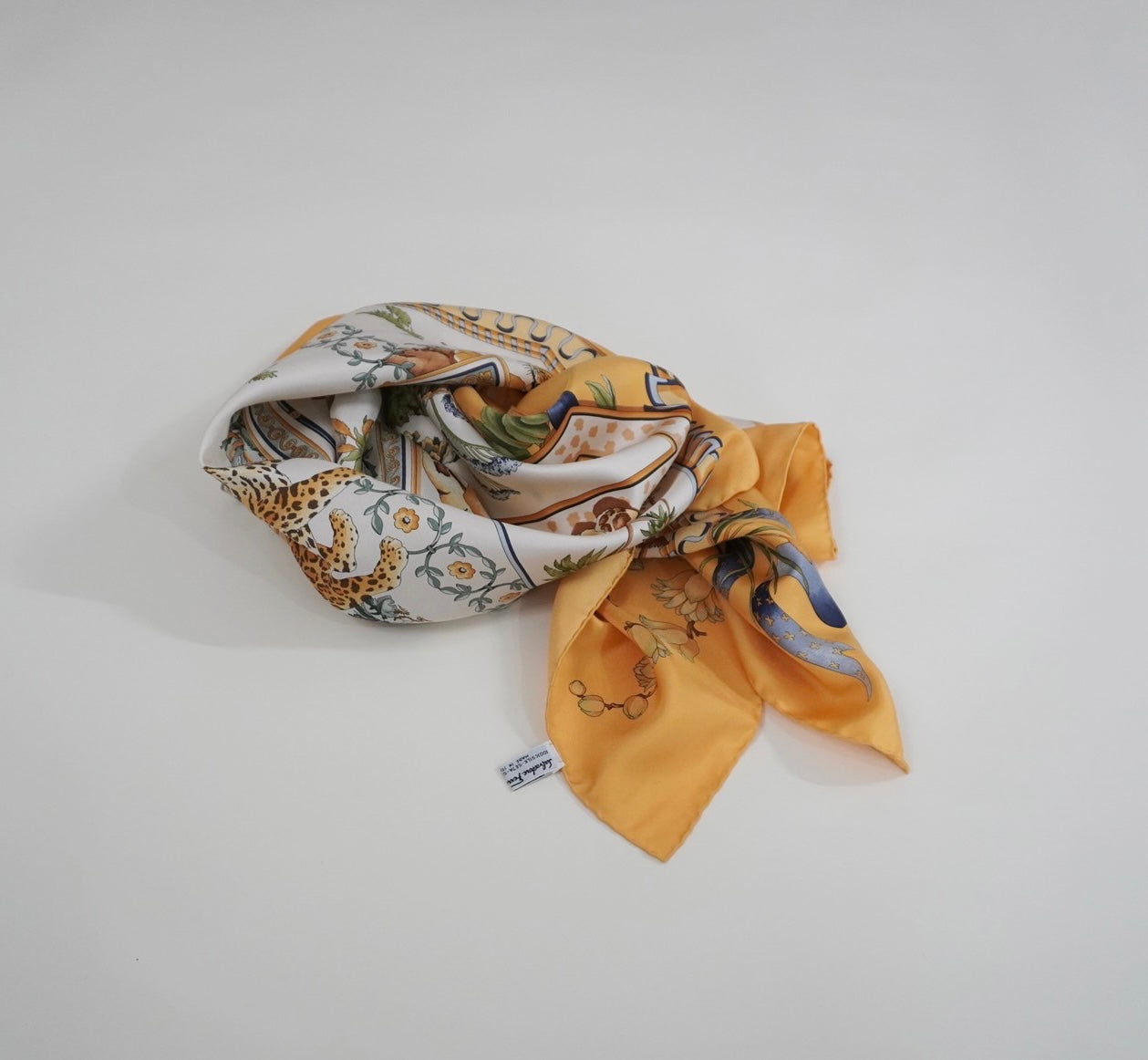 ”Salvatore Ferragamo” Silk Scarf Made in Italy