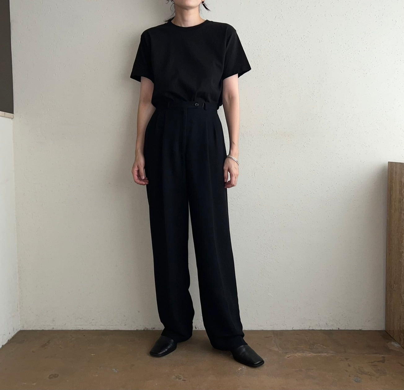 90s Black Pants Dead Stock