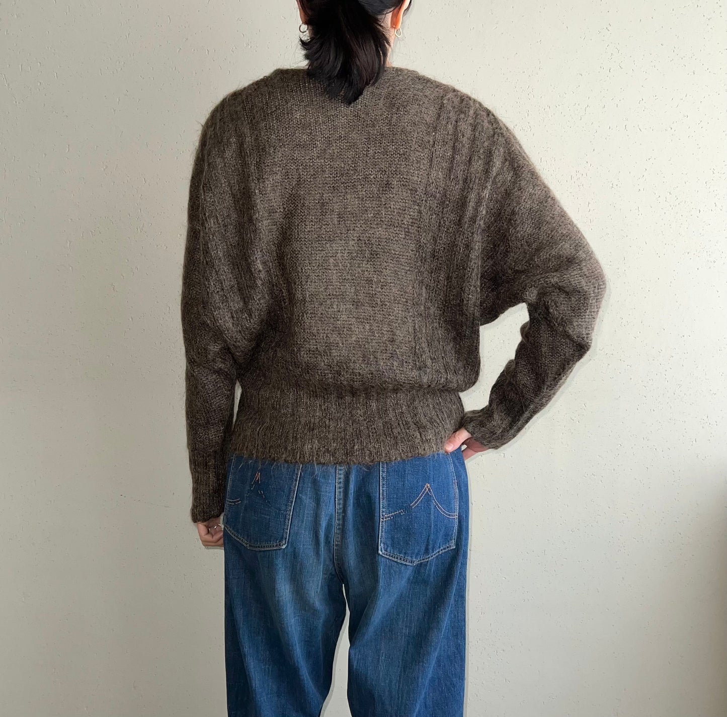 80s Design Mohair Knit Made in Italy
