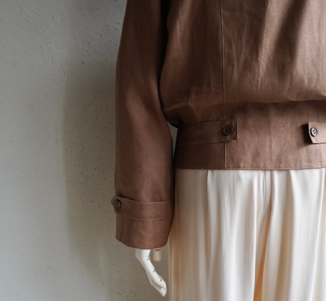 80s Linen Jacket Made in Italy