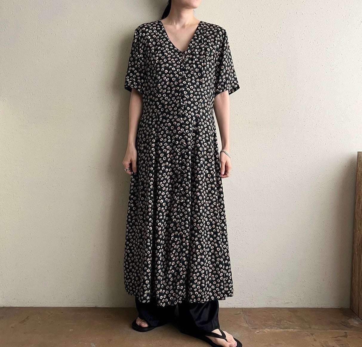 90s Printed Dress Made in Italy