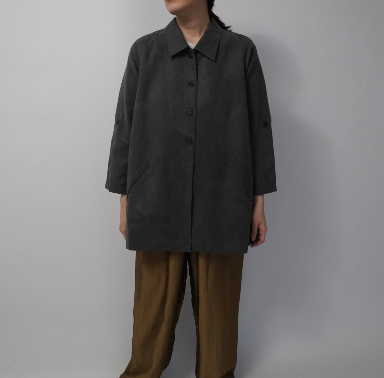 90s Faux Suede Shirt
