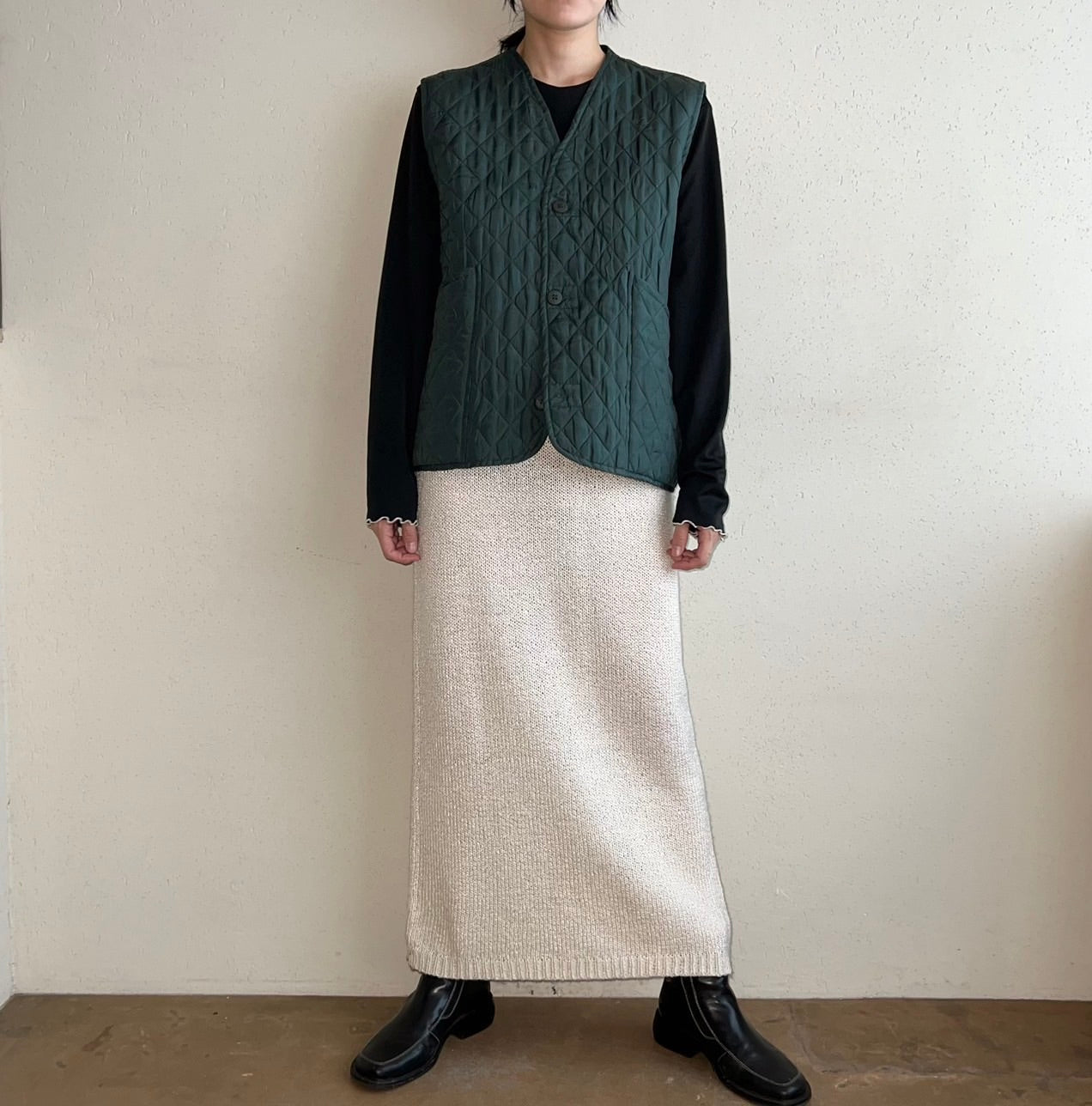 90s Silk Quilted Vest
