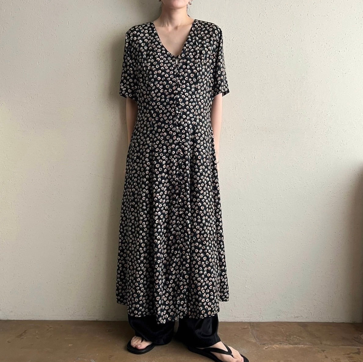 90s Printed Dress Made in Italy