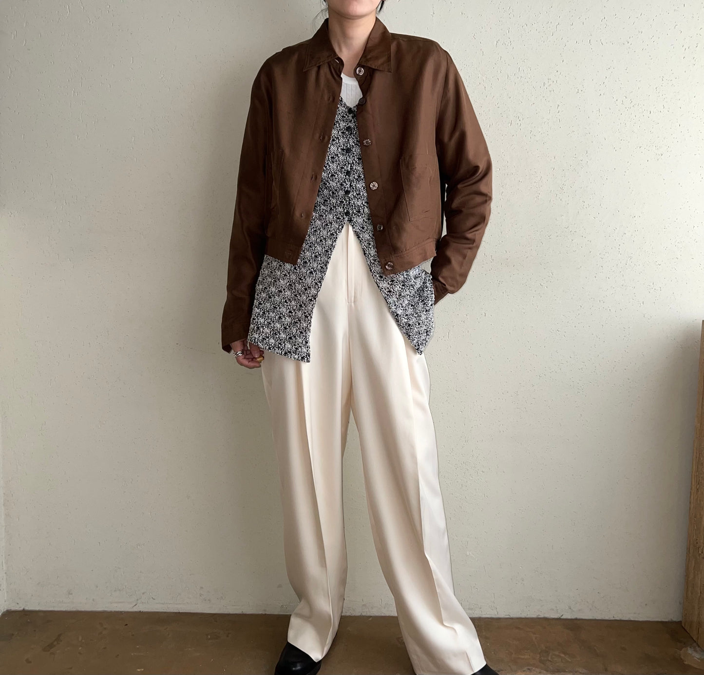 90s Silk Shirt Jacket