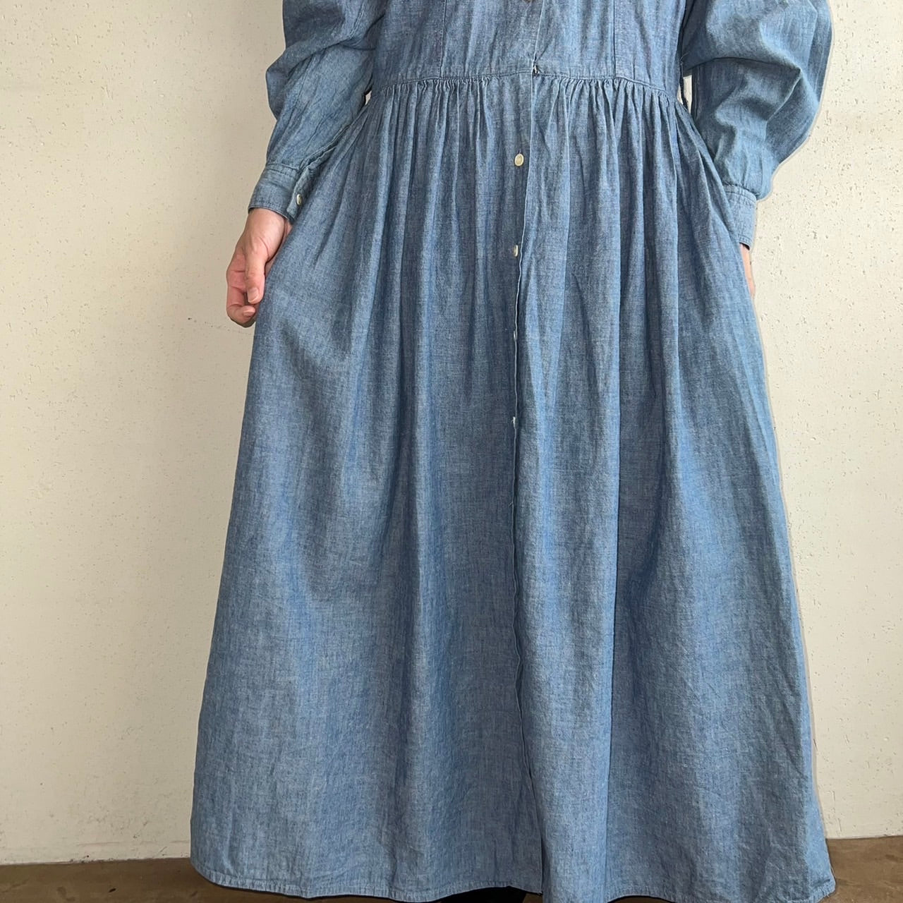 90s Chambray Dress Made in USA