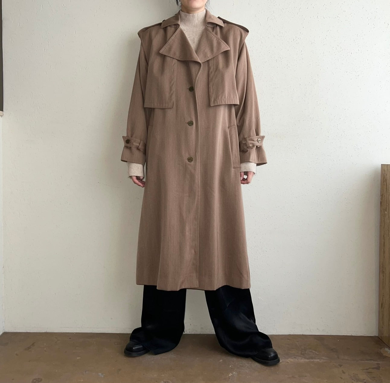 80s "Louis Feraud" Wool Coat