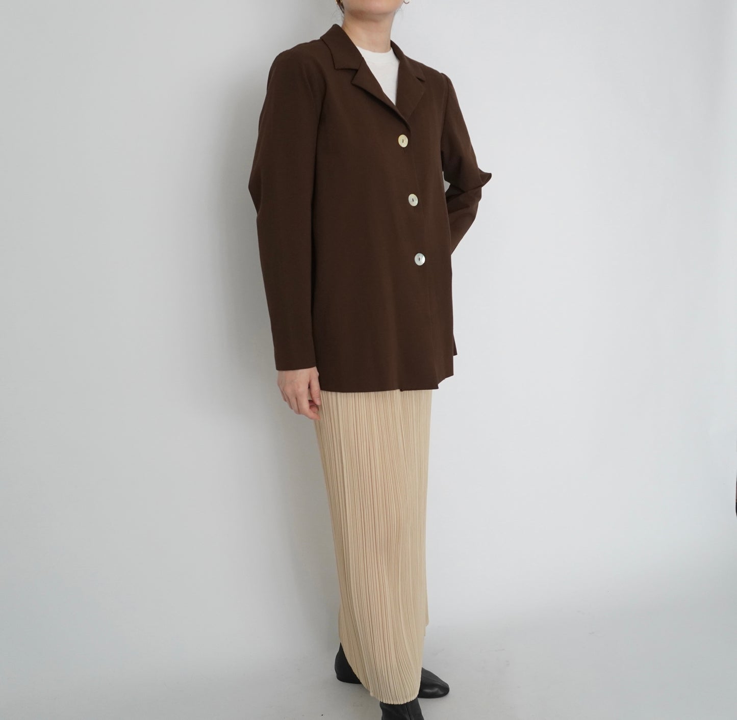 90s Brown Shirt, Jacket Made in USA
