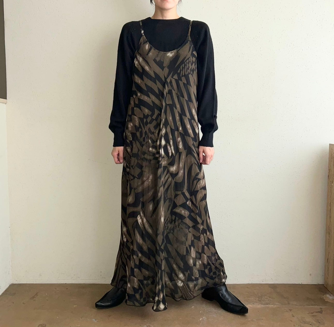 90s Print Dress Made in Italy