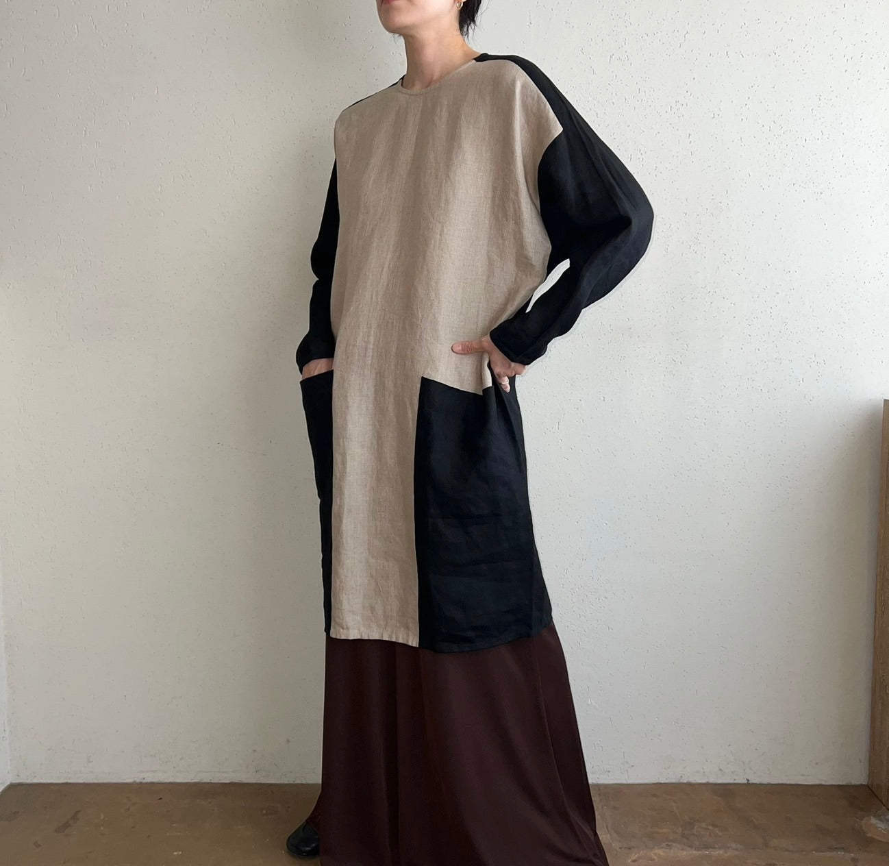90s "YEOHLEE" Linen Dress Made in USA