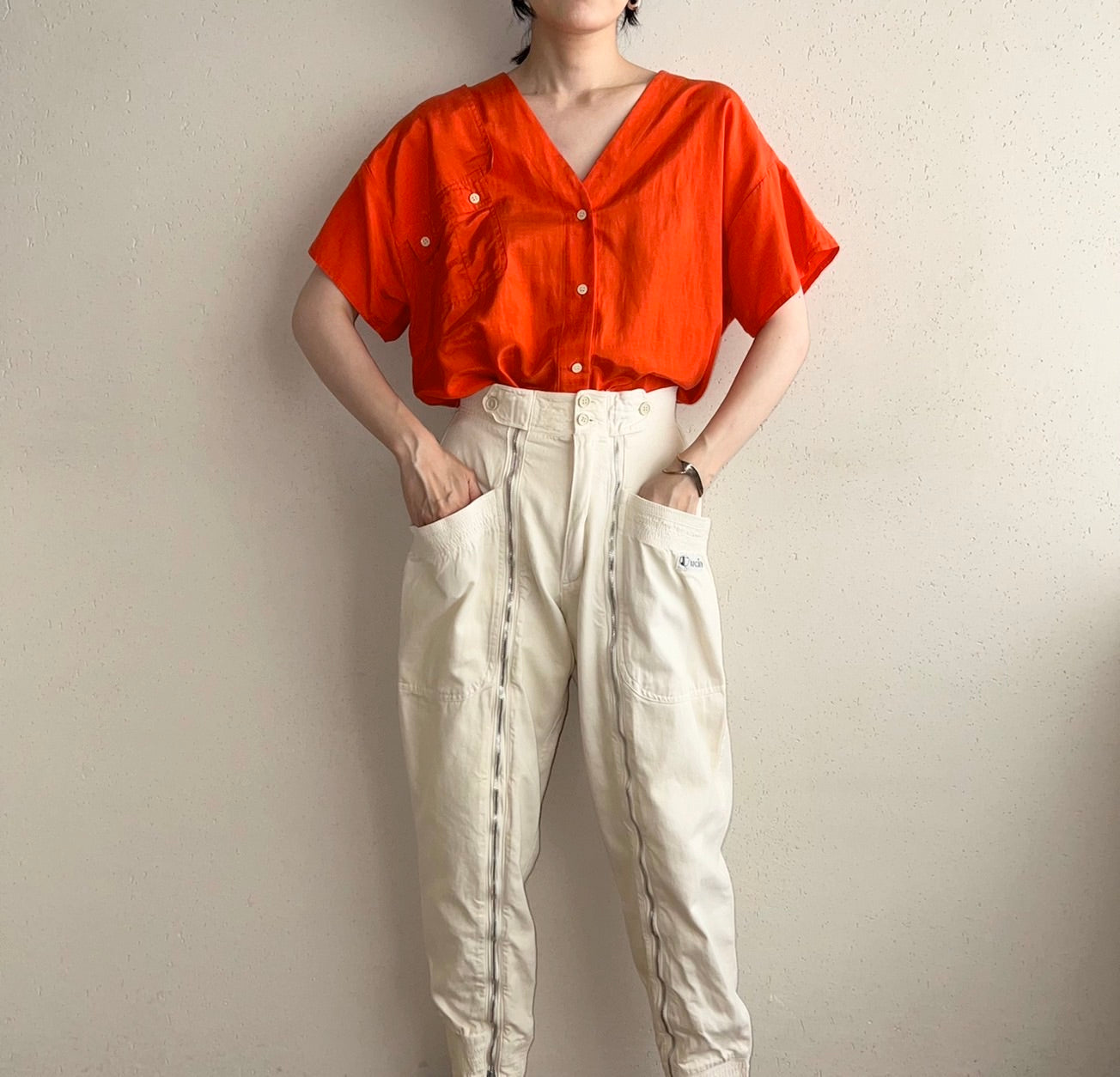 90s Silk Design Blouse