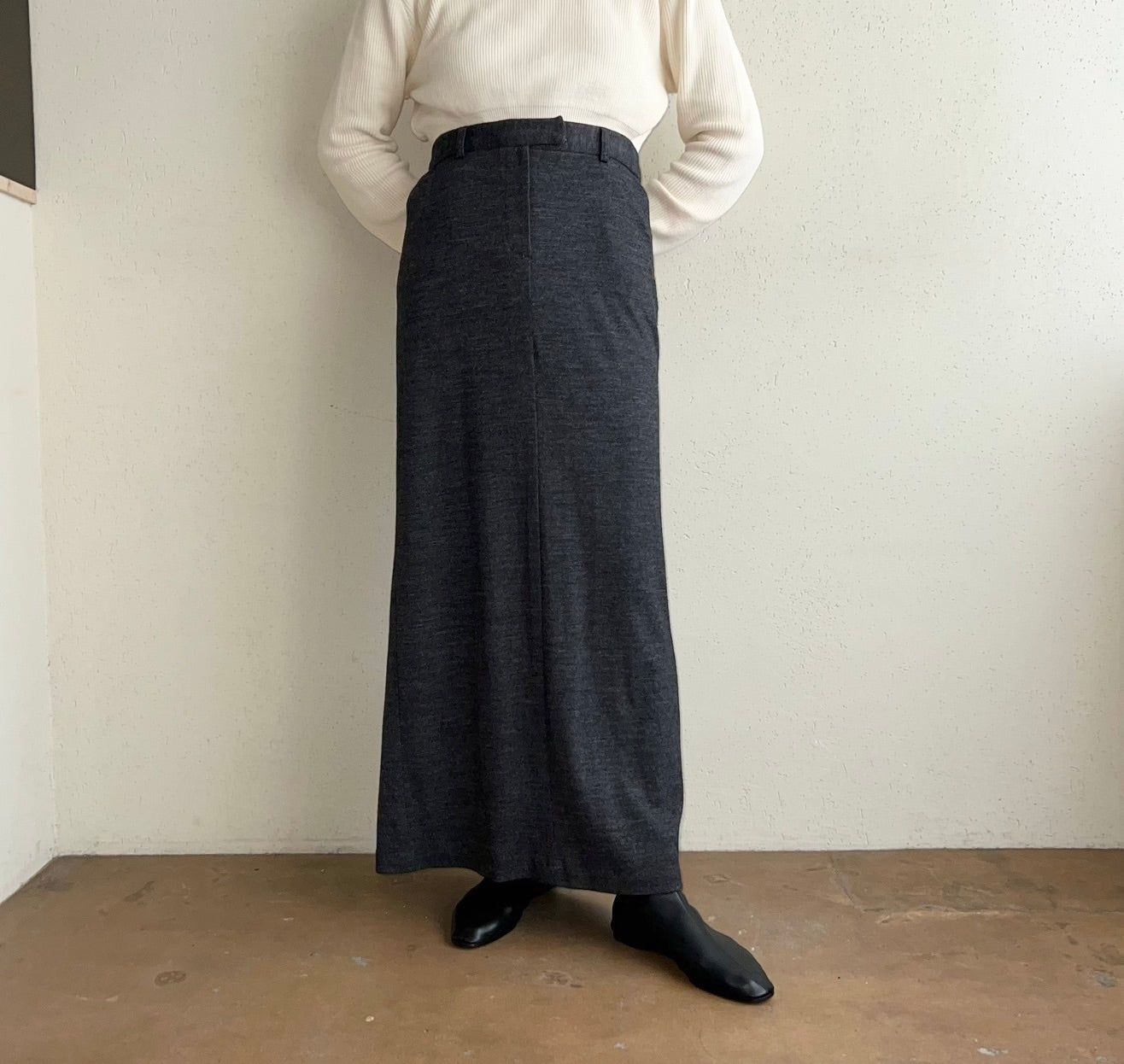 90s Wool Maxi Skirt Made in USA