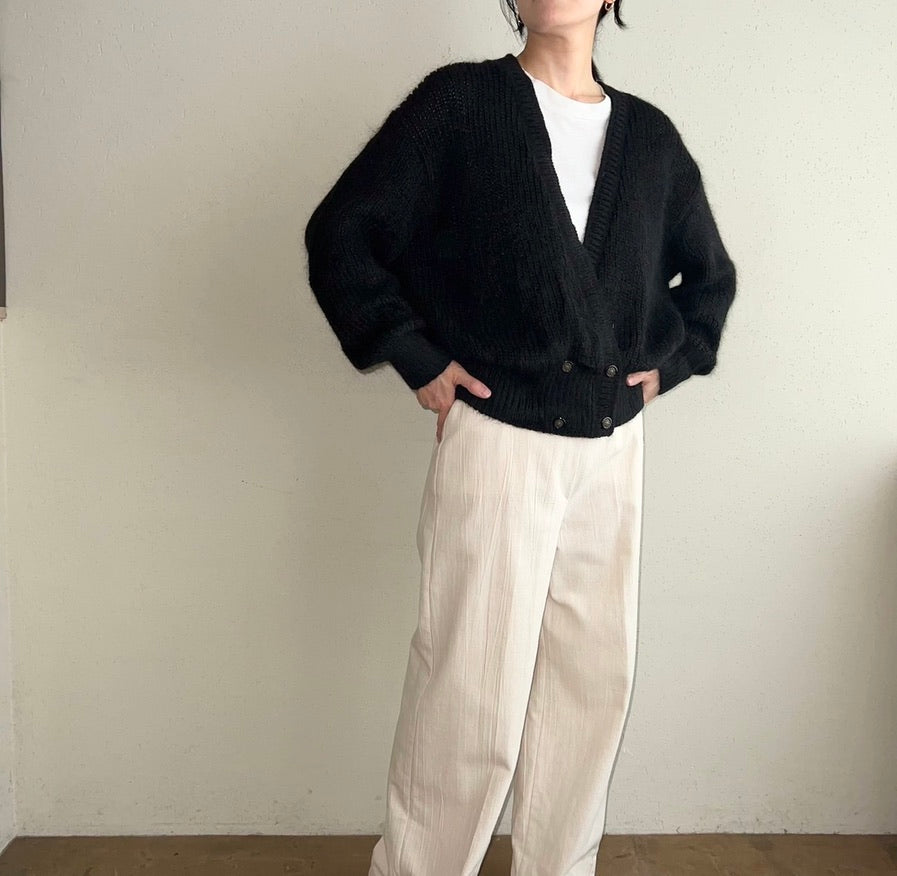 90s Mohair Knit Cardigan Made in U.K