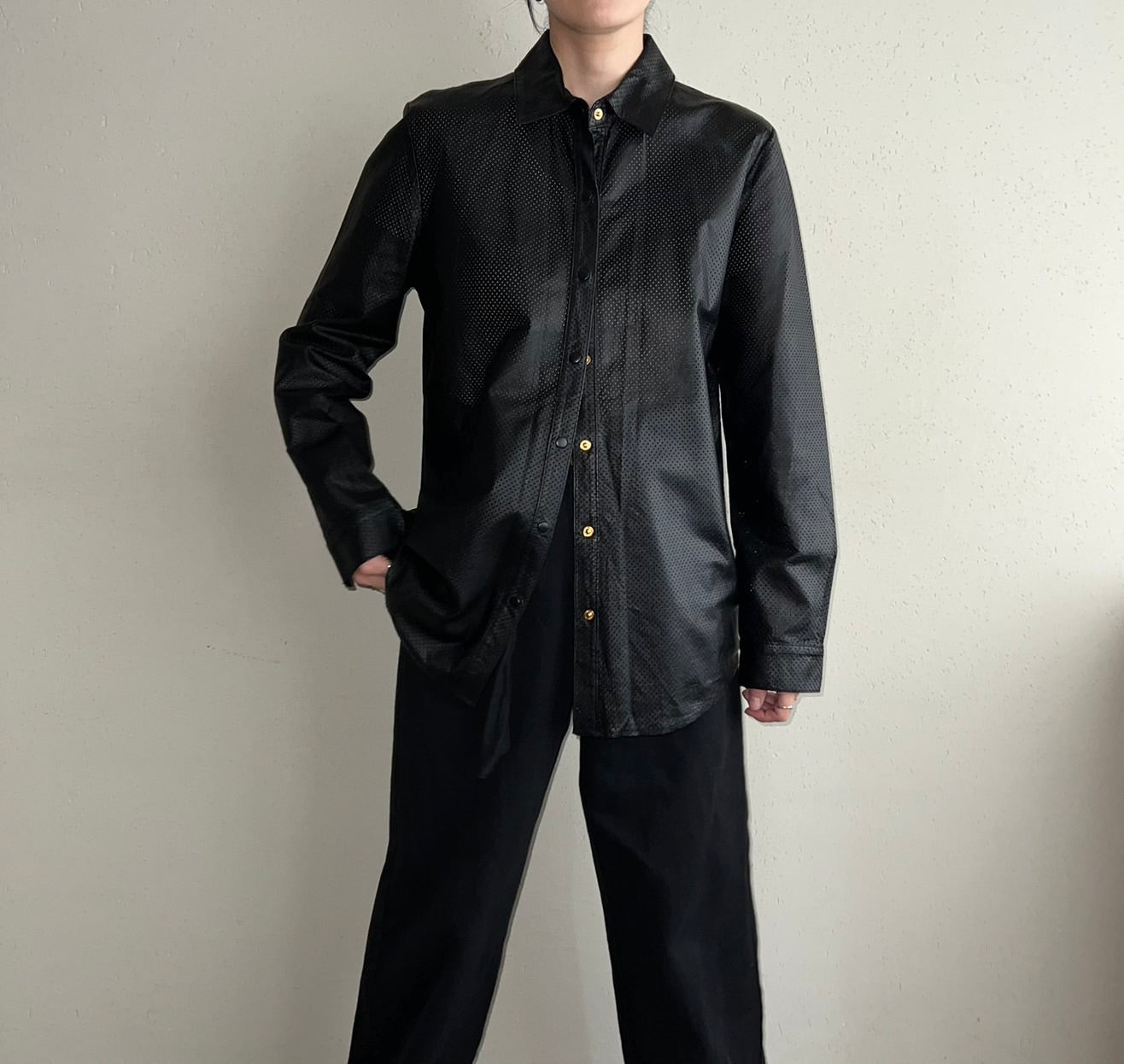 90s Leather Shirt