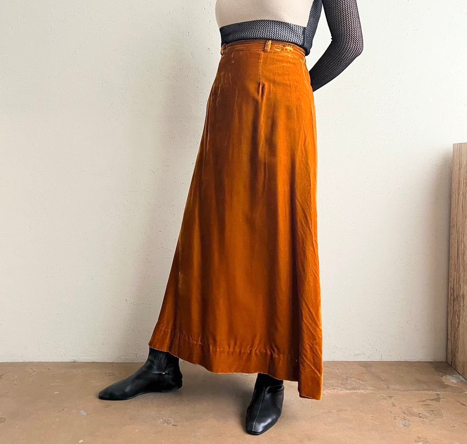 70s Velour Skirt