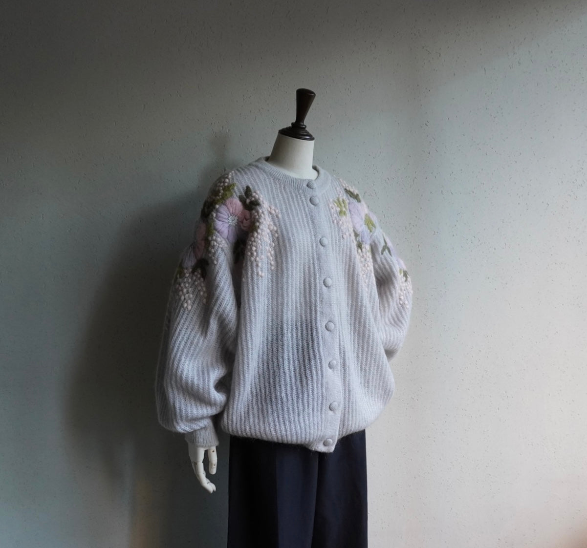 80s EURO Design Mohair Knit Cardigan