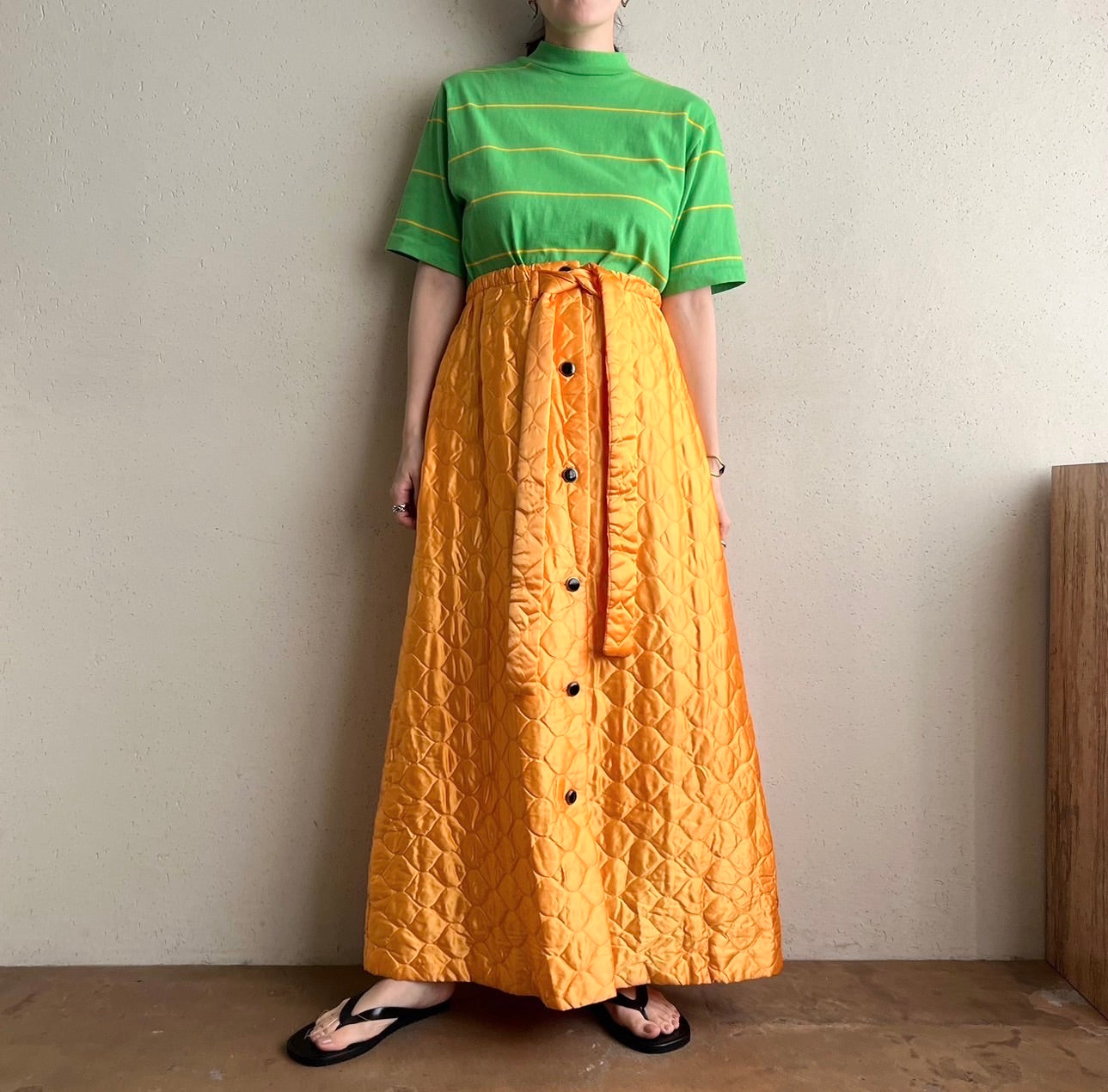 70s Quilted Skirt