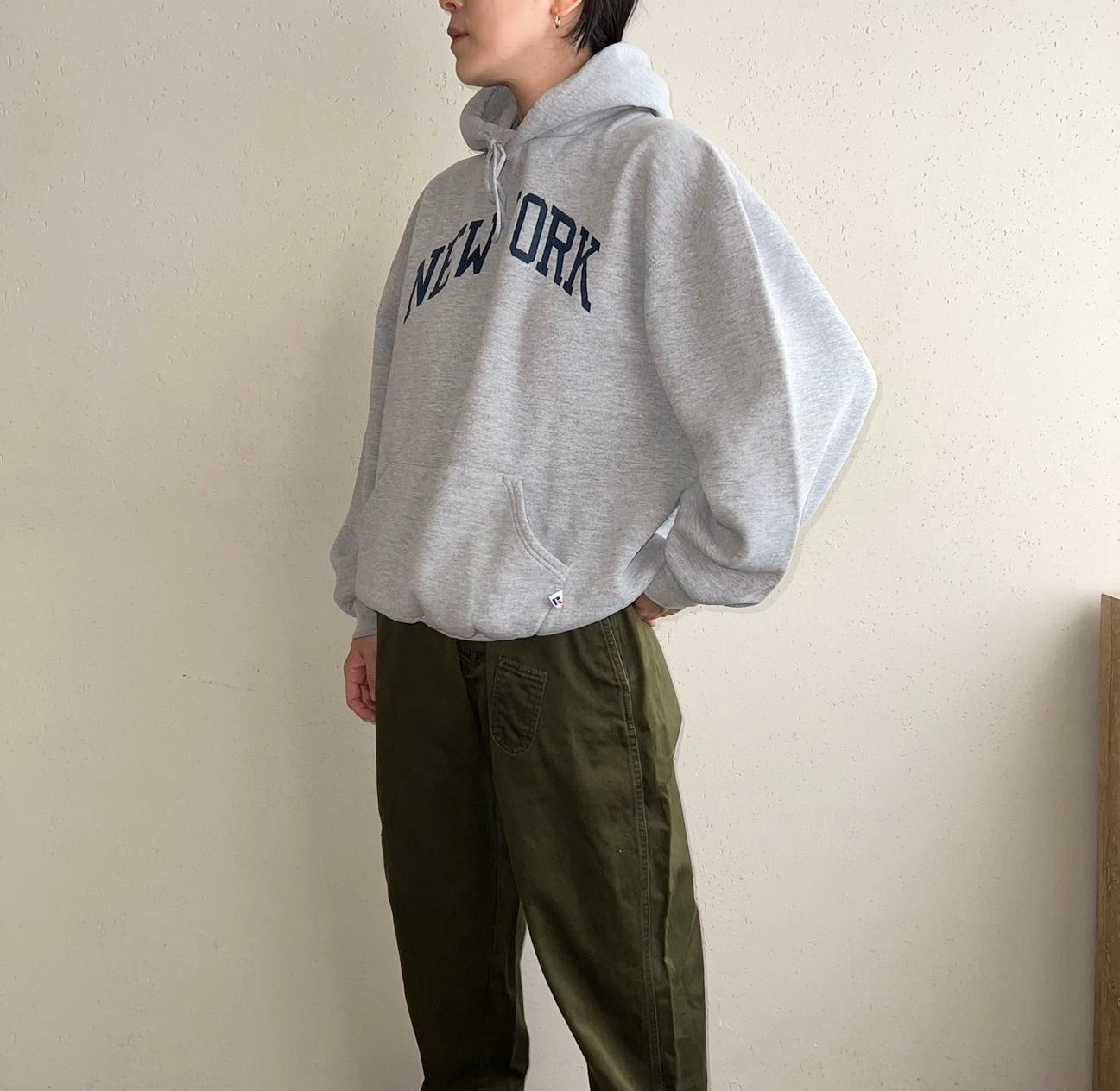 90s Hooded Sweater Made in USA