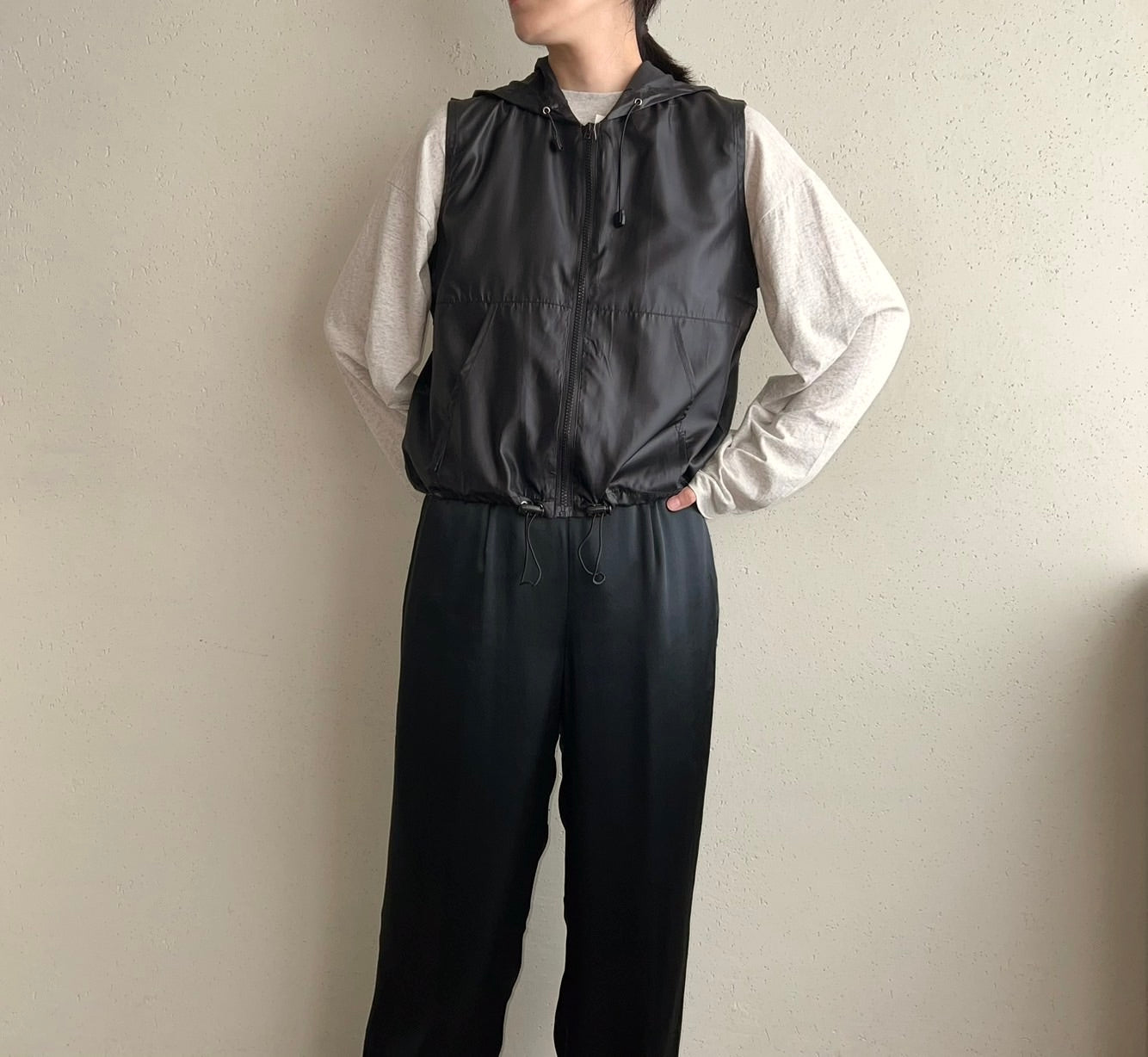 90s Hooded Vest Dead Stock