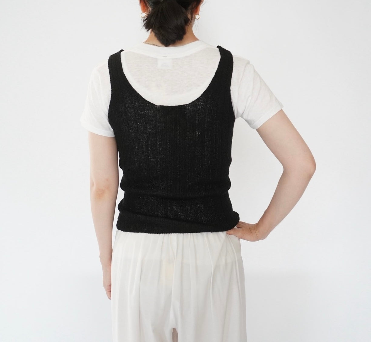 90s Ribbed Top Made in Italy