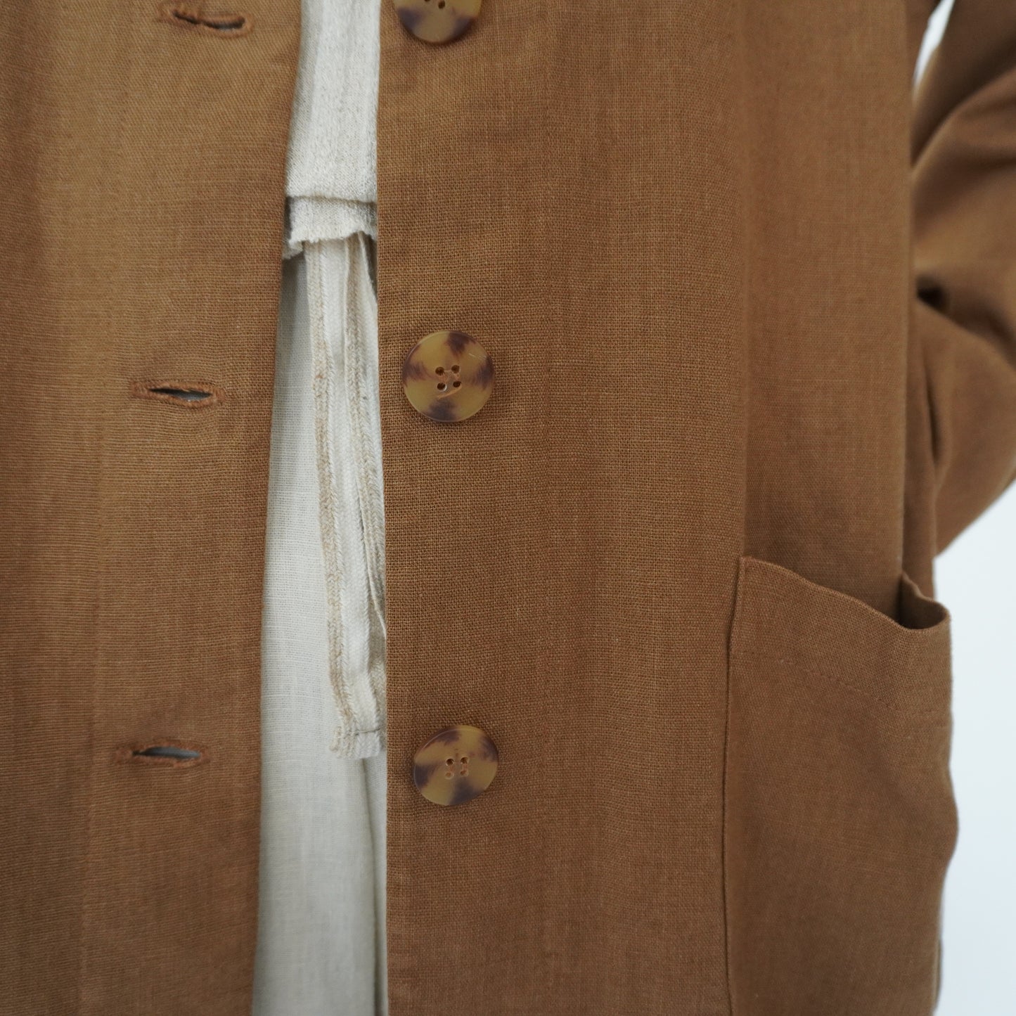 90s Design Linen Jacket