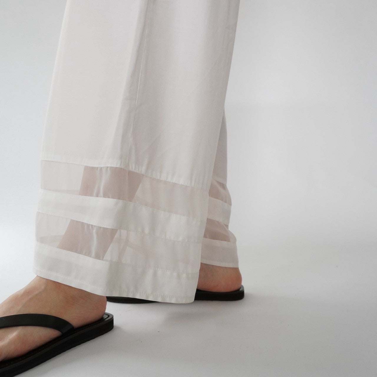 90s Design Wide Pants Made in France