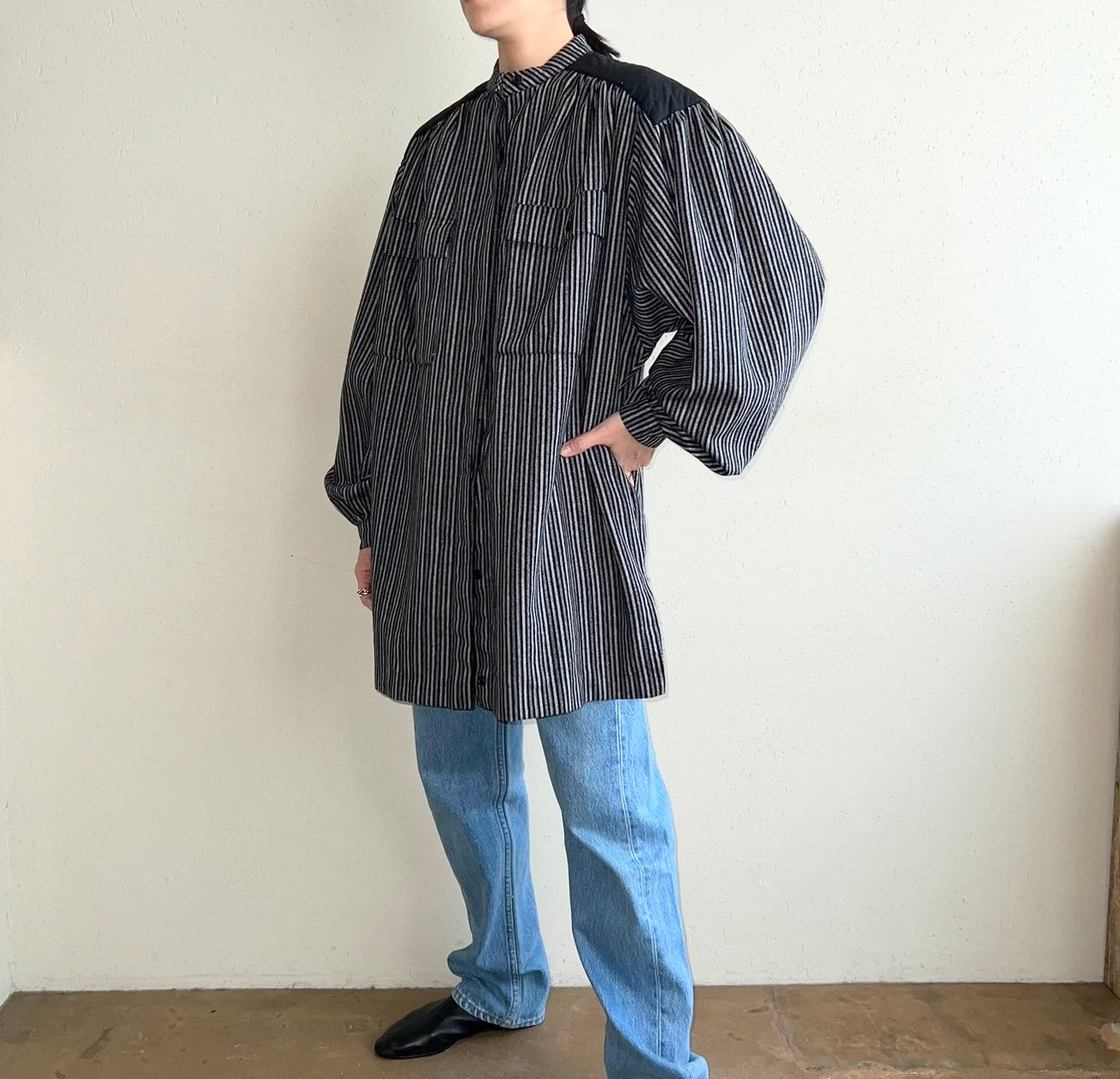 90s Striped Blouse Made in Italy