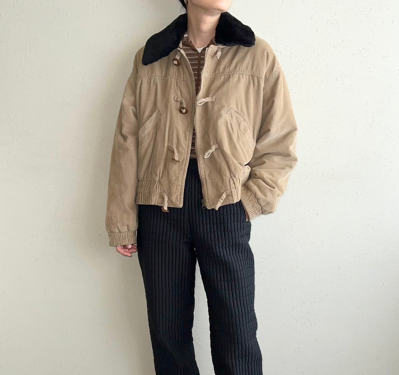 90s ”BLUE FAMILY BENETTON”Corduroy Jacket Made in Italy