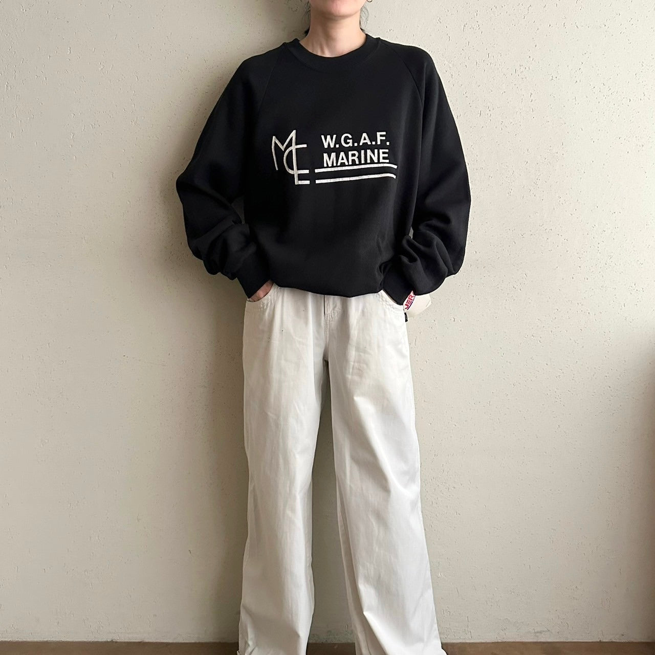 90s Printed Sweater Made in USA Dead Stock