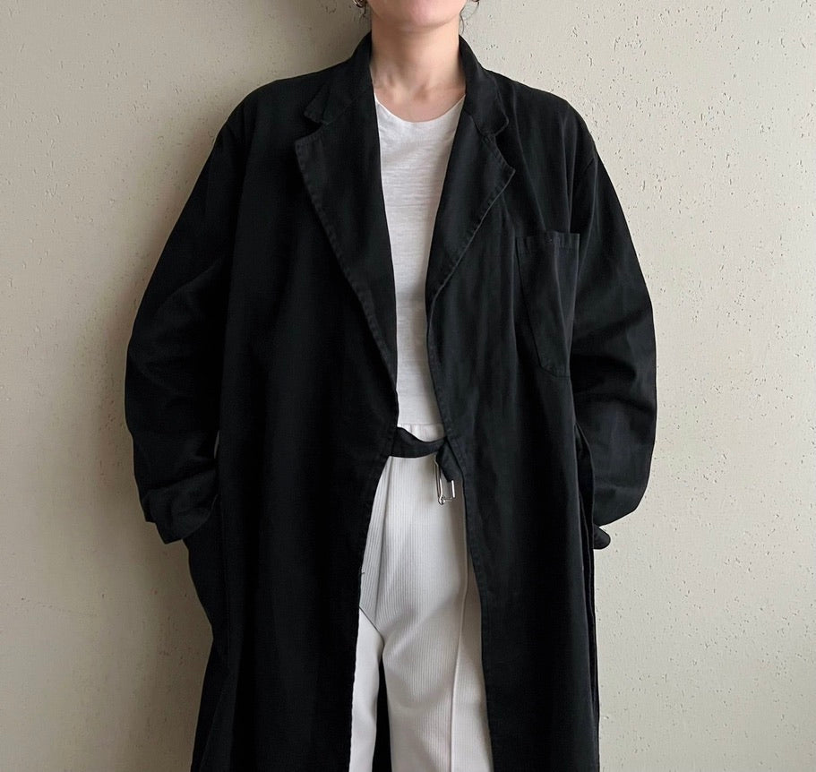 90s Black Belted Jacket
