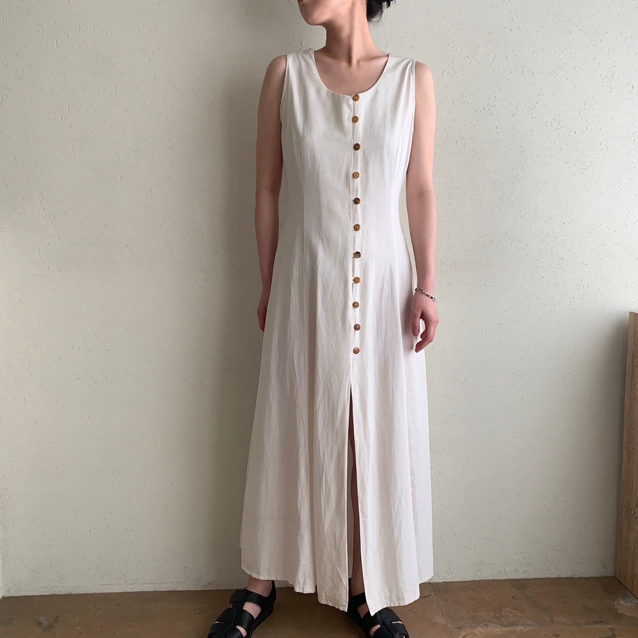 90s Back Lace up Dress Made in Italy