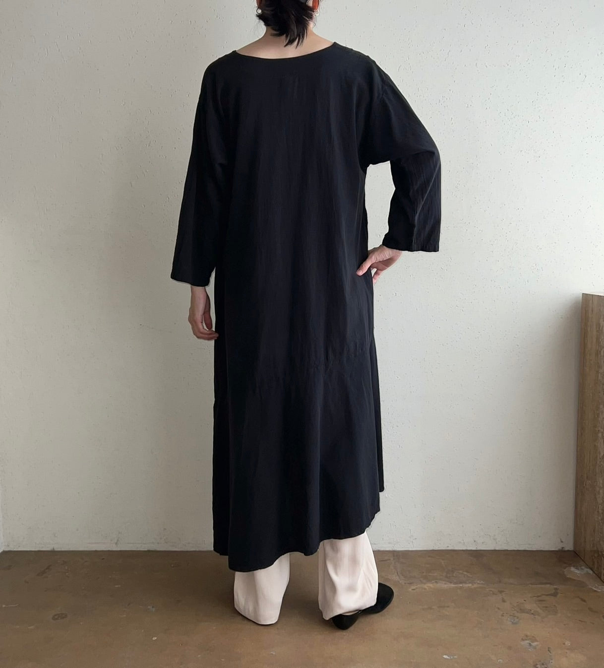 90s Cotton Asymmetry Dress