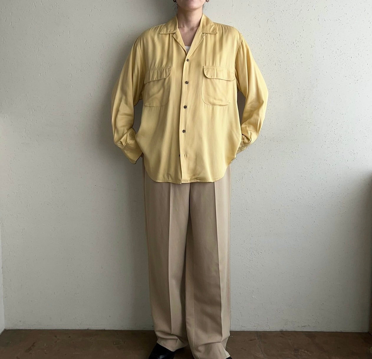 90s " Ralph Lauren" × "BERGDORF GOODMAN"Rayon Shirt