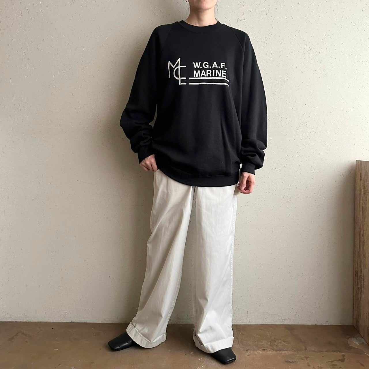90s Printed Sweater Made in USA Dead Stock